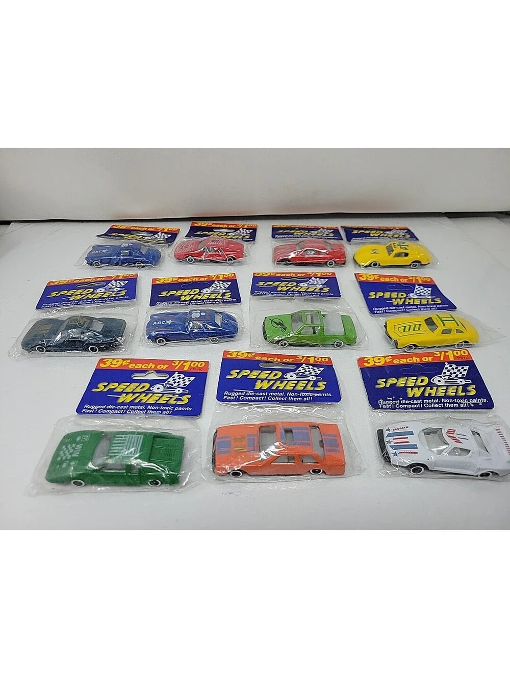 Lot Of 11 Sealed NEW -- SPEED WHEELS DIECAST Model Vintage Cars 1:64